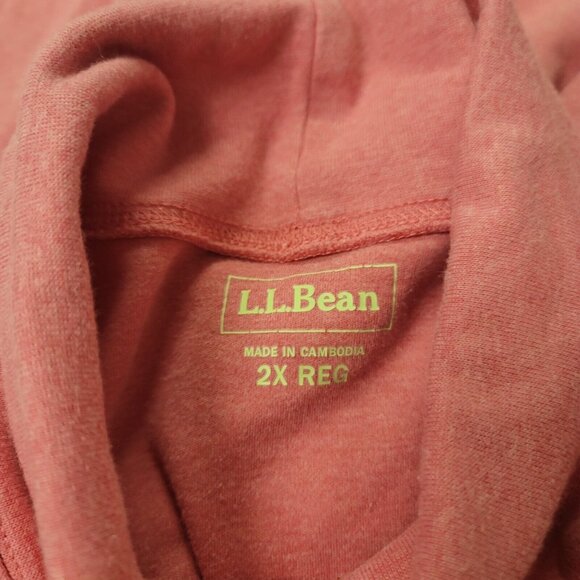LL Bean Women Turtleneck Top Size 2X Long Sleeve Cotton Basic Preppy Classic - Picture 3 of 9